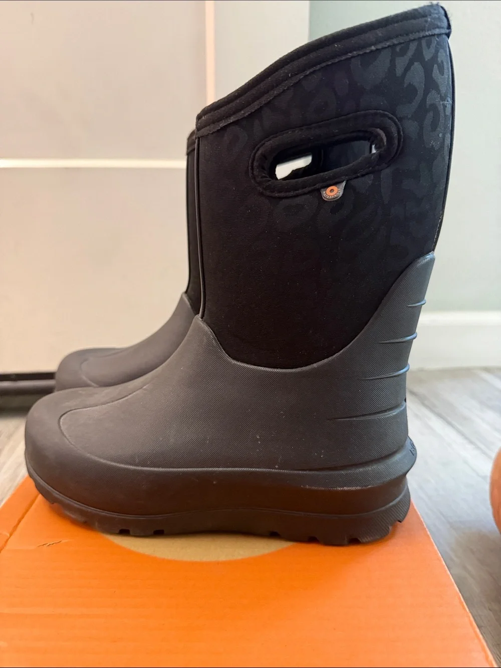 Bogs Kids Black Tall Waterproof Rain & Snow Boots
